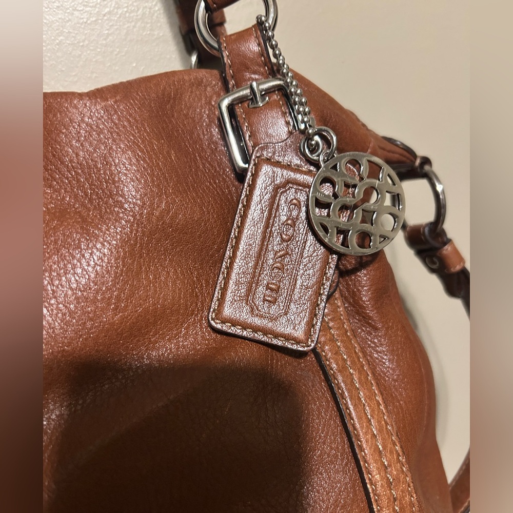 Coach Brown Leather Shoulder Bag - Picture 2 of 9